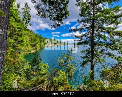 Schöner See Cushman im Staat Washington Stockfoto