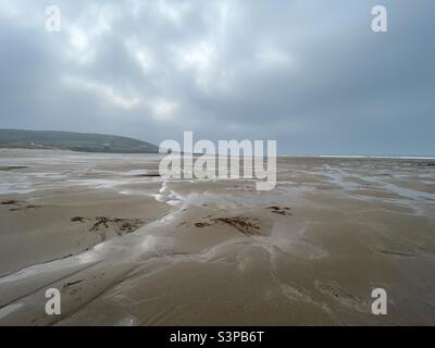 Croyde Strand, Devon Stockfoto