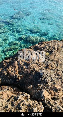 Hintergrund der Nordküste, Canasí, Santa Cruz del Norte, Mayabeque, Kuba 2022 Stockfoto