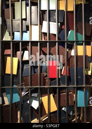 Bücher im Museum für Berufe und Freiheit, Tallinn Stockfoto