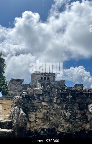 Maya-Tempel in Tulum, Mexiko Stockfoto