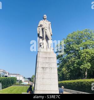 König William IV Statue Greenwich an einem Frühlingsnachmittag Stockfoto