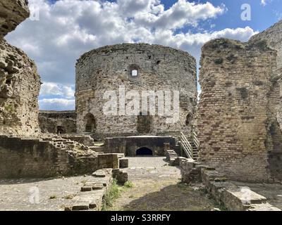 Camber Castle - in der Nähe von Rye, East Sussex, England Stockfoto