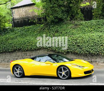 2011 Ferrari 458 Italia - Ambergate Derbyshire Großbritannien Stockfoto