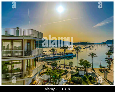 Bucht von Puerto Pollenca Stockfoto