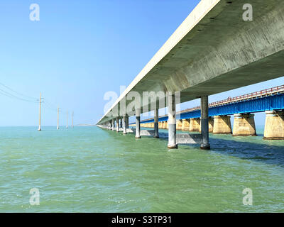 Seven Mile Bridge, Marathon, Florida Stockfoto
