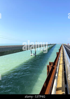 Seven Mile Bridge, Marathon, Florida Stockfoto