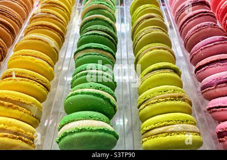 Französische Macarons Stockfoto