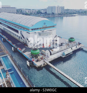 März 2022, nähert sich der Pier, Port of San Juan, San Juan, Puerto Rico, USA Stockfoto