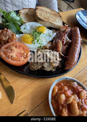 Englisches Frühstück. Stockfoto