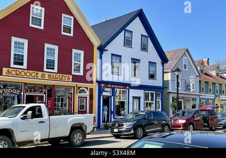 Charmante Main Street, Saint Andrews, New Brunswick, Kanada Stockfoto