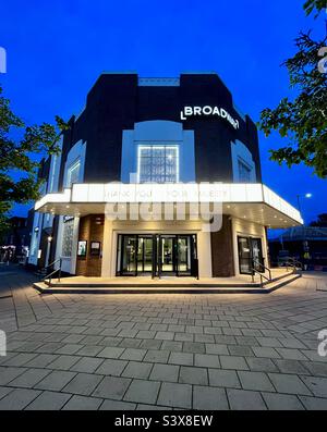 Kino mit Botschaft für die Königin Stockfoto