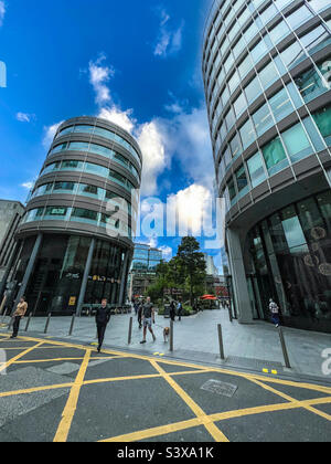 Büros in Spinningfields im Stadtzentrum von Manchester Stockfoto