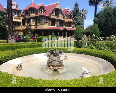 Winchester Mystery House in San Jose, Kalifornien Stockfoto