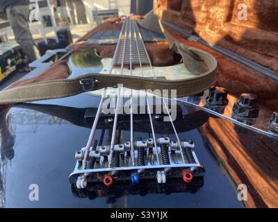 Fender Bass-Gitarre Stockfoto