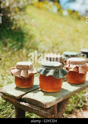 Honeypots in Hobbiton, Neuseeland Stockfoto