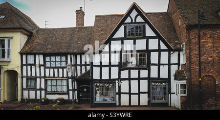 Das Tudor House Museum, Upton upon Severn, Worcestershire, Großbritannien Stockfoto