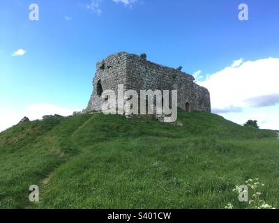 Landschaftsfoto der Ruinen am Rock of Dunamase in Irland Stockfoto