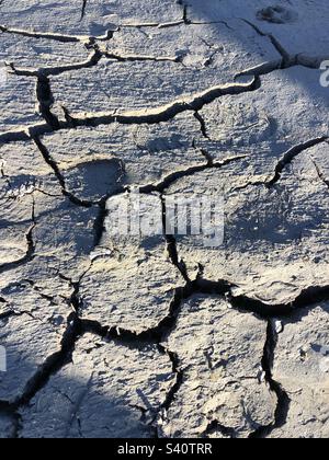Rissige Erde Stockfoto