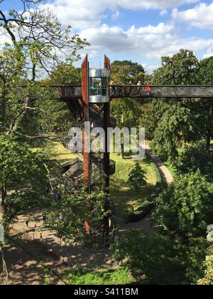 The Treetop Walkway at Kew Gardens, London, September 2015, Bild 31. Stockfoto