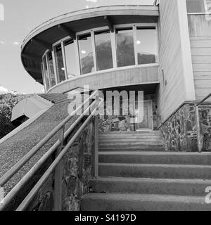 August 2022, Mendenhall Glacier Visitor Center, Mendenhall Glacier Recreation Area, Tongass National Forest, Juneau, Alaska, Usa Stockfoto