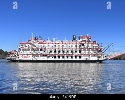 Georgia Queen Riverboat, Savannah, Georgia, USA. Stockfoto