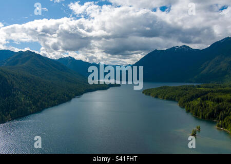 Lake Cushman, Washington State im Juni Stockfoto