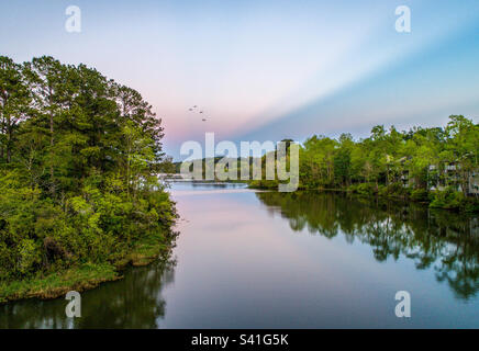 Lake Forest in Daphne, Alabama Stockfoto