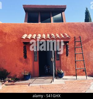 Kleines Haus in Albuquerque, New Mexico Stockfoto