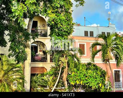 Historische Altstadt Von San Juan, Puerto Rico. Stockfoto