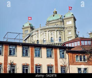 Schweizerisches Bundesparlament, Bern Stockfoto