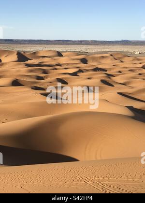 Wüste bei Merzouga Stockfoto