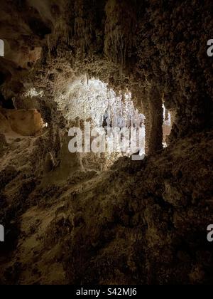 Das große Zimmer im Carlsbad Caverns National Park in New Mexico Stockfoto