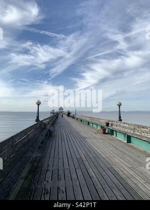 Clevedon Pier in Somerset, England. Stockfoto