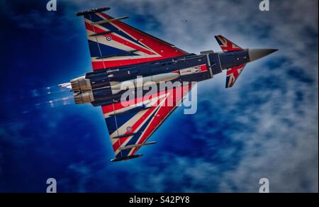 RAF-Taifun-Ausstellungsteam Stockfoto