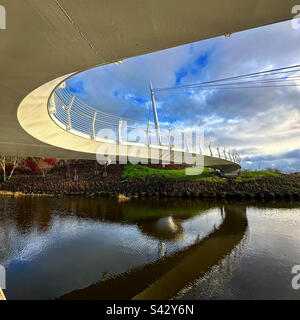 Stockingfield Bridge, Forth und Clyde Canal, Glasgow, Schottland Stockfoto