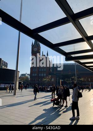 St Pancras Station aus Sicht von Kings Cross, London, Großbritannien Stockfoto