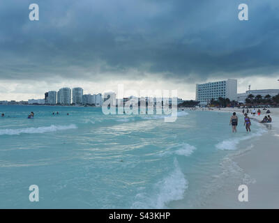 Playa Gaviota Azul, Hotel Zone, Cancun, Quintana Roo, Yucatan-Halbinsel, Mexiko Stockfoto