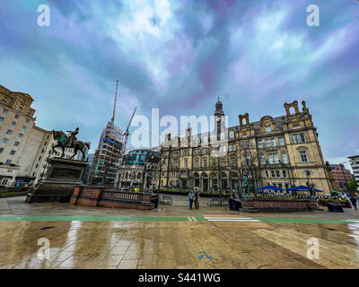 Leeds City Platz Stockfoto