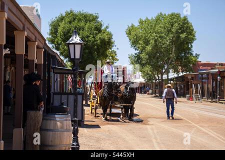 Ein normaler Tag in Tombstone, Arizona, im Jahr 2022. Stockfoto