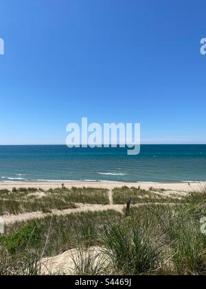 Blick auf den Warren Dunes State Park Stockfoto