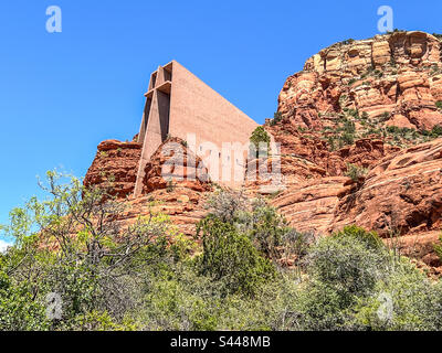 Kirche des heiligen Kreuzes in Sedona Arizona Stockfoto