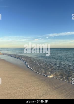 Emerald Coast Florida bei Sonnenuntergang über dem Golf von Mexiko Stockfoto