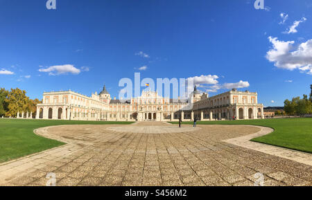 Königlicher Palast. Aranjuez, Madrid-Segovia, Spanien. Stockfoto