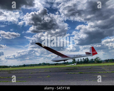 ASK13-Gleitflugzeug im York Gliding Centre Stockfoto