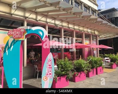 Das Barbie Cafe im South Street Seaport in New York City Stockfoto