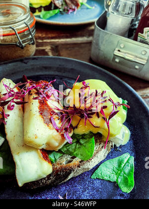 Halloumi-Brunch Stockfoto