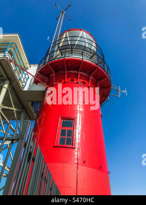 Roter Leuchtturm der Insel Vlieland Stockfoto