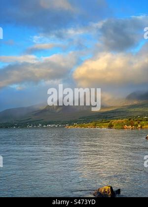 Das Dorf Cloghane, Halbinsel Dingle, County Kerry, Irland, August. Stockfoto