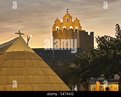 Church Saintes Maries de la Mer, Camargue, Frankreich Stockfoto